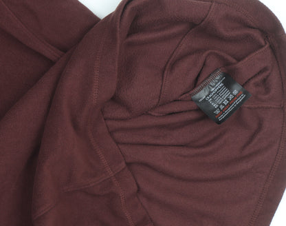 Craghoppers Men Brown Fleece 1/2 Zip Pullover Sweatshirt L