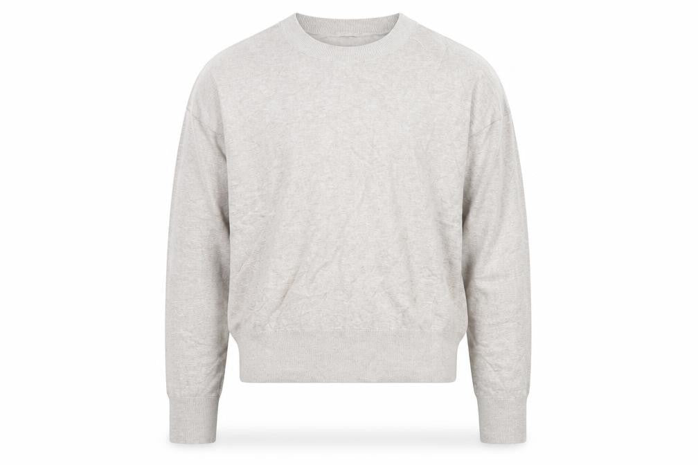 Jigsaw Men's Beige Crew Neck Knit Jumper Size S Lightweight Classic
