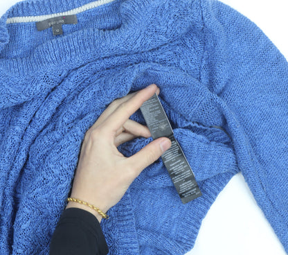 Marks and Spencer Per Una Blue Textured Knit Women’s Jumper Size 12