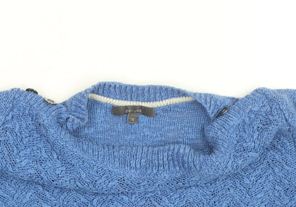Marks and Spencer Per Una Blue Textured Knit Women’s Jumper Size 12