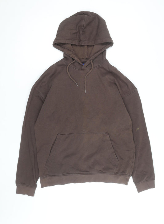 Jack & Jones Men's Brown Pullover Hoodie Size L Regular Fit