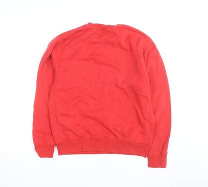 Nike Men's Red Crew Neck Pullover Sweatshirt Size S
