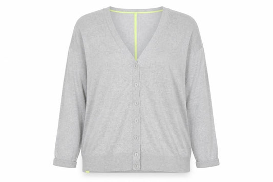 Fenn Wright Manson Grey V-Neck Button Cardigan Women’s Size 18