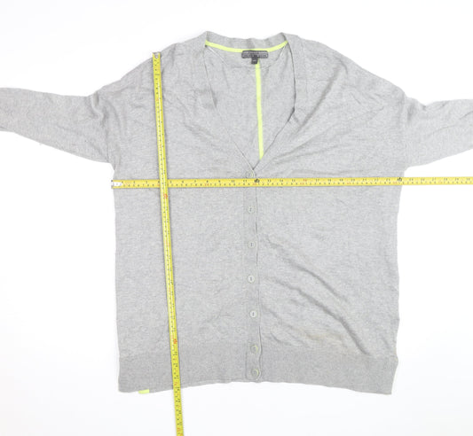 Fenn Wright Manson Grey V-Neck Button Cardigan Women’s Size 18