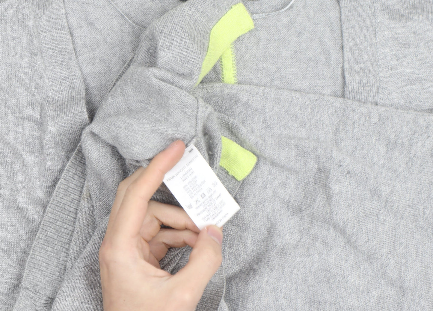 Fenn Wright Manson Grey V-Neck Button Cardigan Women’s Size 18
