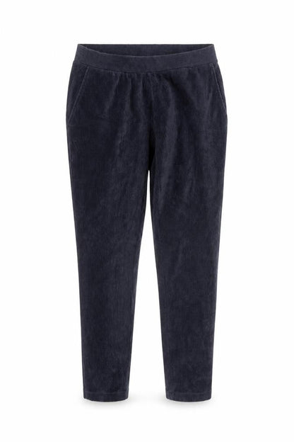 Lands’ End Women Black Jogger Corduroy Trousers Size S Elastic Waist