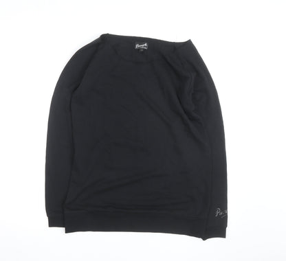 Pineapple Unisex Black Crew Neck Pullover Sweatshirt Size M