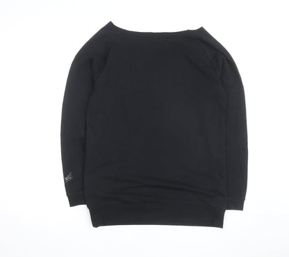 Pineapple Unisex Black Crew Neck Pullover Sweatshirt Size M