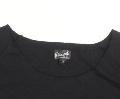 Pineapple Unisex Black Crew Neck Pullover Sweatshirt Size M