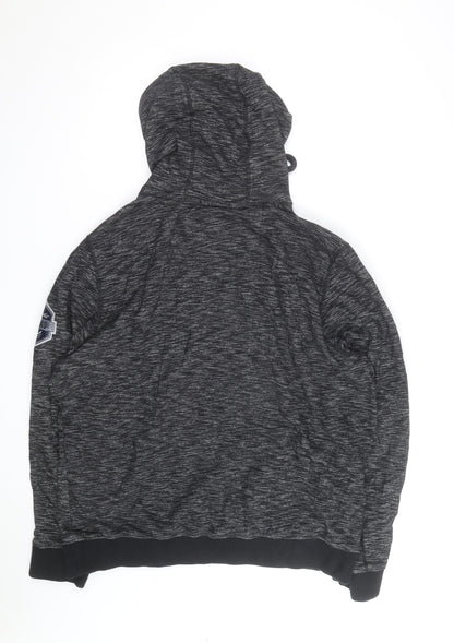 Drift King Men's Grey 2XL Pullover Hoodie with Logo