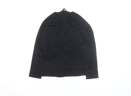 James Lakeland Jeans Women’s Black Cotton Knit Cardigan S
