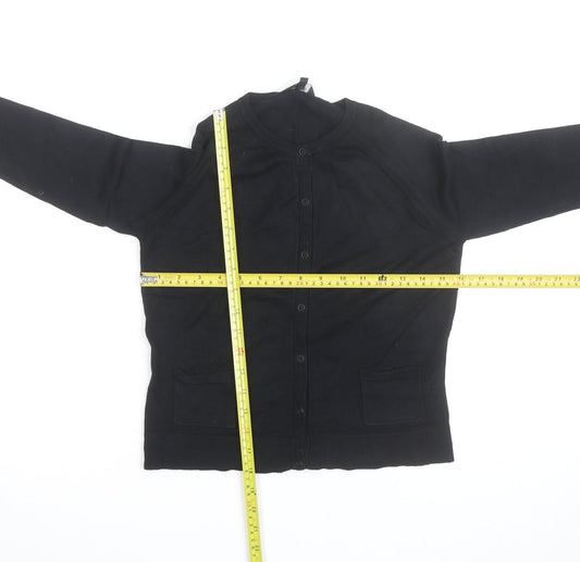 James Lakeland Jeans Women’s Black Cotton Knit Cardigan S