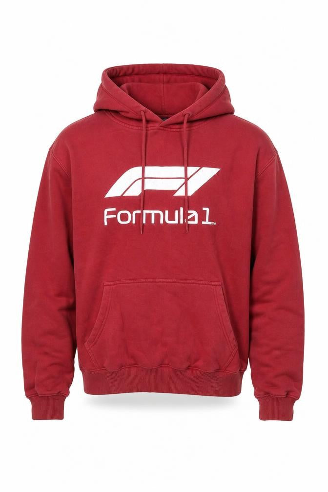 Formula 1 Men’s Red Pullover Hoodie L Regular Fit Sportswear