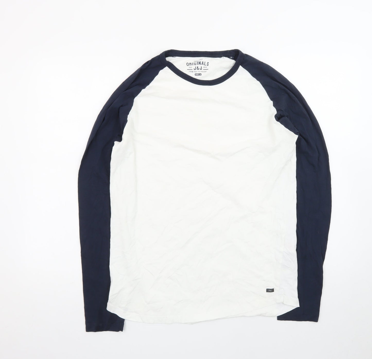 Jack & Jones Men's Multicoloured Long Sleeve Raglan T-Shirt M