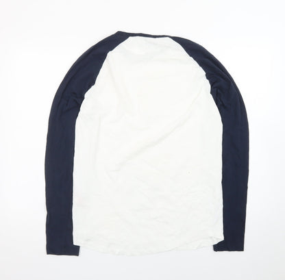 Jack & Jones Men's Multicoloured Long Sleeve Raglan T-Shirt M