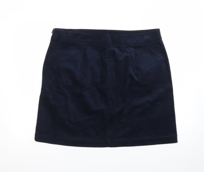 Crew Clothing Women’s Navy Blue Corduroy Short Skirt Size 16