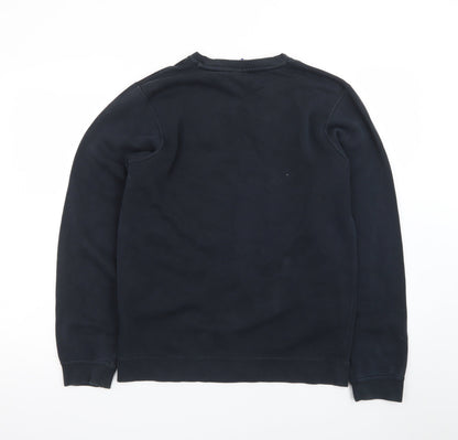 Nike Men's Black Small Pullover Sweatshirt Logo Crew Neck