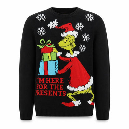 Grinchmas Men's Black XL Christmas Grinch Pullover Jumper
