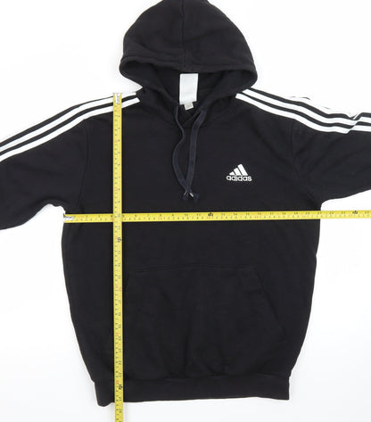 Adidas Men's Black Pullover Hoodie Small Regular Fit Sports Style