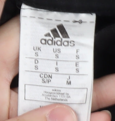 Adidas Men's Black Pullover Hoodie Small Regular Fit Sports Style