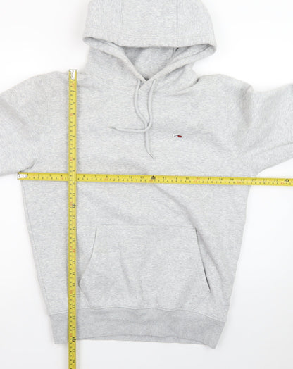 Tommy Jeans Men's Grey Pullover Hoodie Small Regular Fit