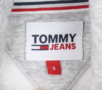 Tommy Jeans Men's Grey Pullover Hoodie Small Regular Fit