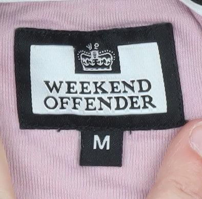 Weekend Offender Men's Pink Pullover Hoodie Size M