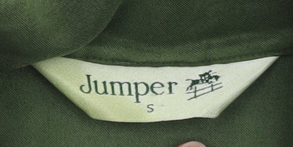 Jumper Womens Green Basic Jacket Size S Regular Fit Classic Style