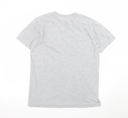 Guinness Men's Grey Short Sleeve Graphic T-Shirt Large