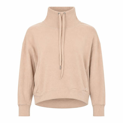 Sweaty Betty Womens Beige High Neck Pullover Sweatshirt Size S