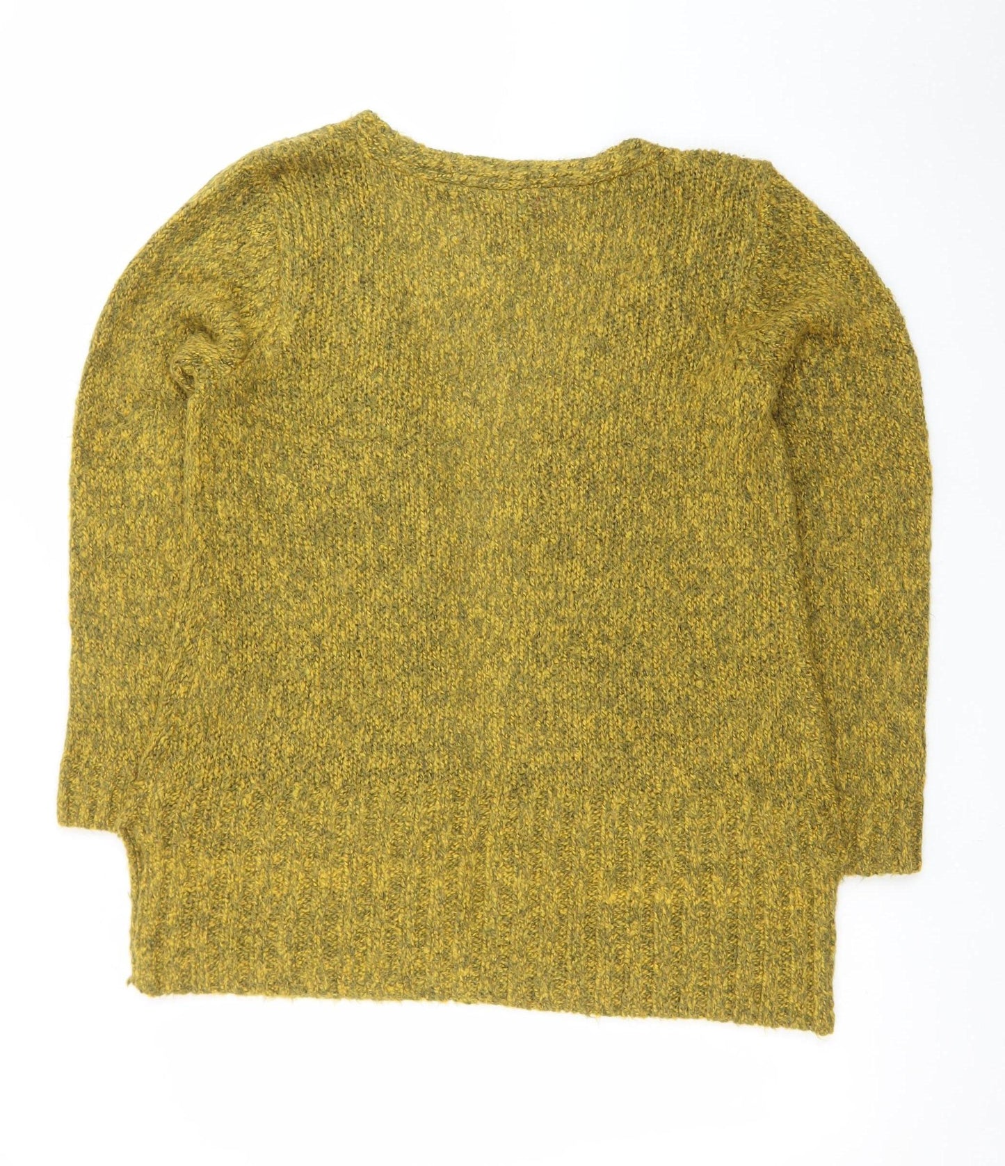 Joe Browns Women Green Size 14 Chunky-Knit Open Cardigan