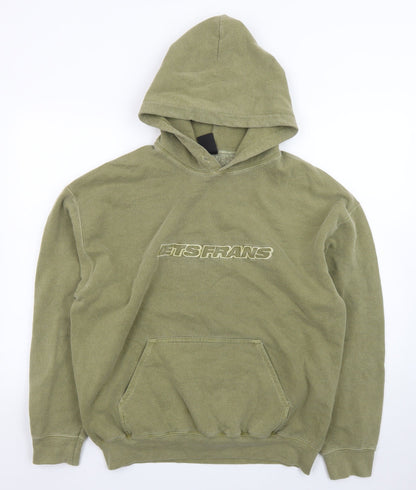 iets frans Men’s Green Pullover Hoodie Size S Relaxed Fit