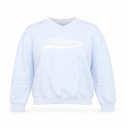H&M Divided Women Blue Valencia Crew Neck Sweatshirt Size 12 M