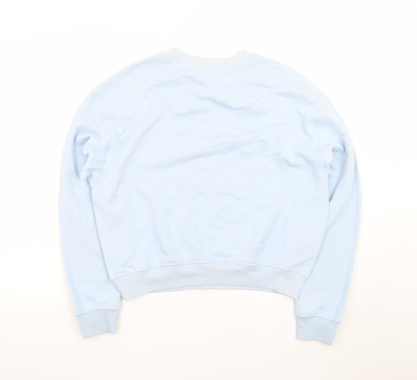 H&M Divided Women Blue Valencia Crew Neck Sweatshirt Size 12 M