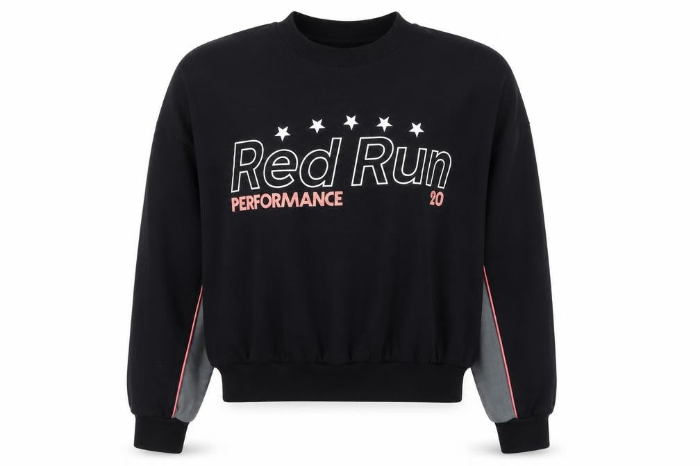 Red Run Women's Black Performance Pullover Sweatshirt Size L