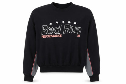 Red Run Women's Black Performance Pullover Sweatshirt Size L
