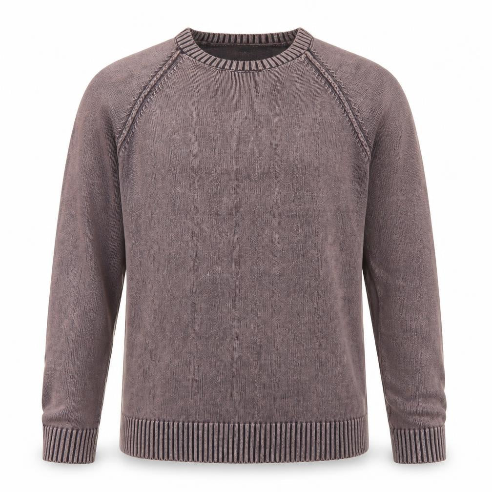 Topman Men's Brown Cotton Crew Neck Pullover Jumper Size L