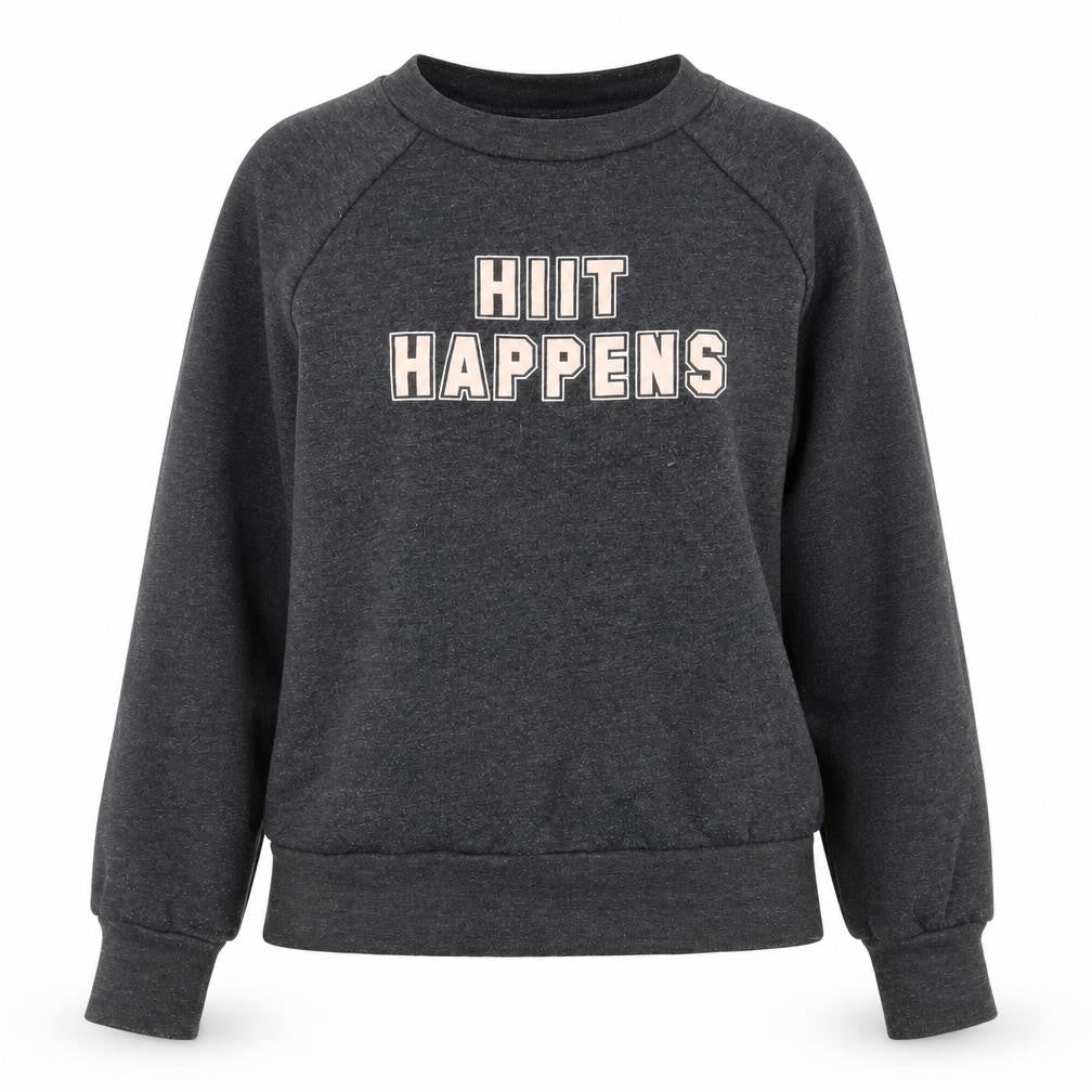Sweaty Betty Womens Dark Grey XS Pullover Sweatshirt HIIT Happens