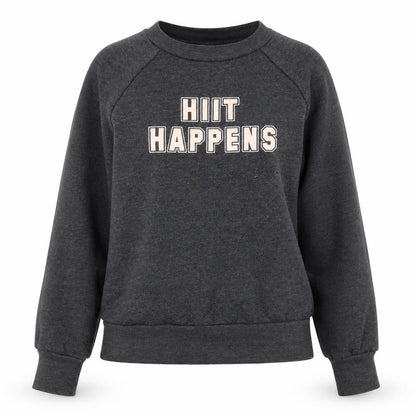 Sweaty Betty Womens Dark Grey XS Pullover Sweatshirt HIIT Happens