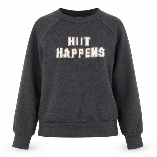Sweaty Betty Womens Dark Grey XS Pullover Sweatshirt HIIT Happens