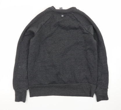 Sweaty Betty Womens Dark Grey XS Pullover Sweatshirt HIIT Happens