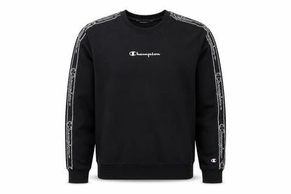 Champion Men's Black Pullover Crew Neck Sweatshirt Medium
