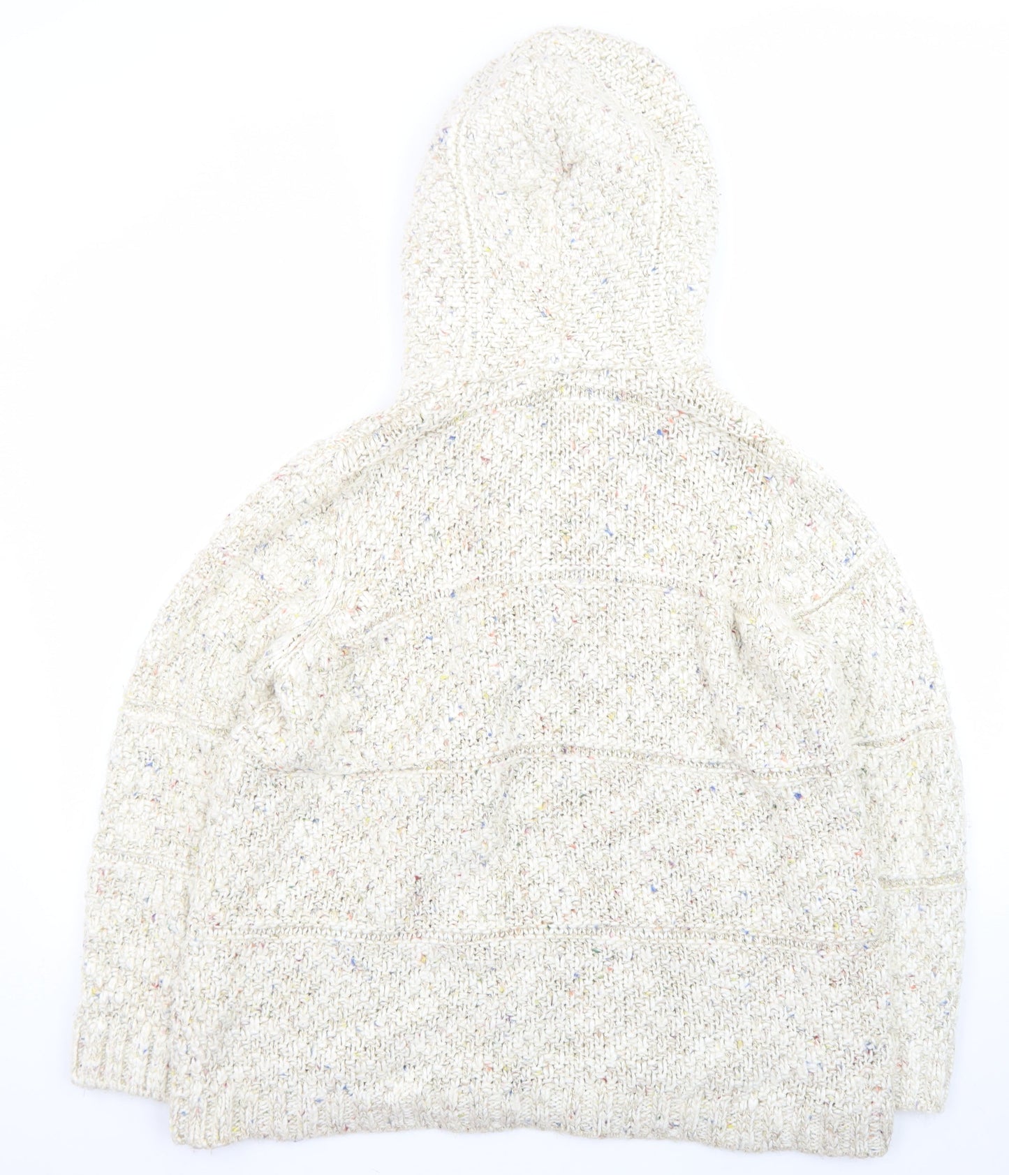 Marks and Spencer Women's Beige Hooded Chunky Knit Cardigan UK 16