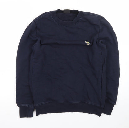 Paul Smith Men’s Blue Small Crew Neck Pullover Sweatshirt
