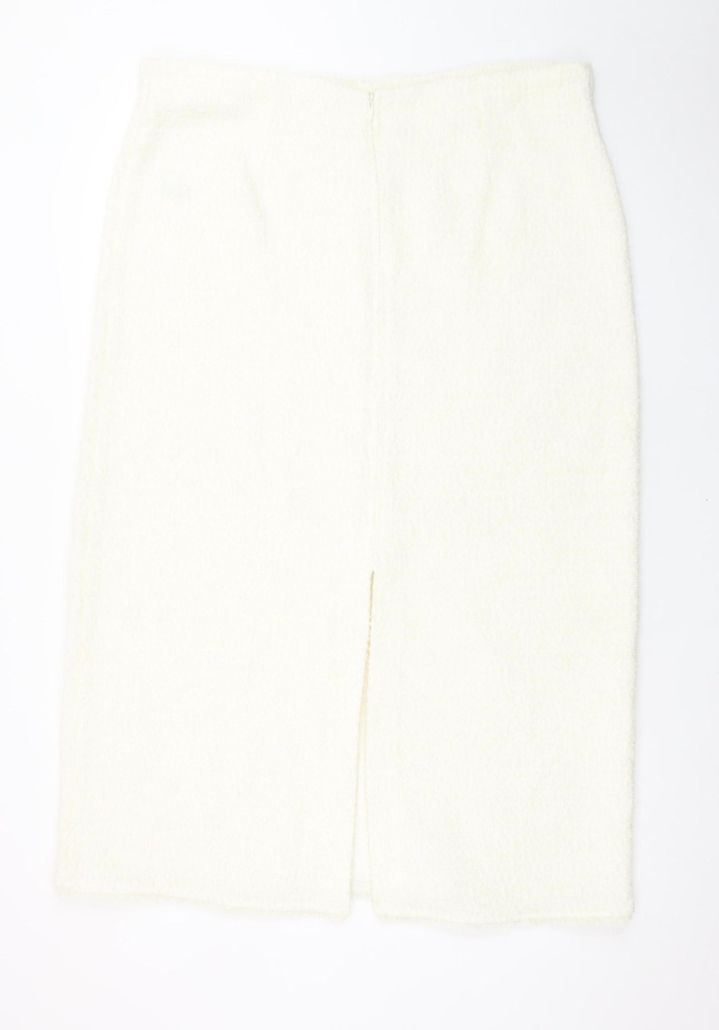 Marks and Spencer Women Ivory Tweed Pencil Skirt Size 18