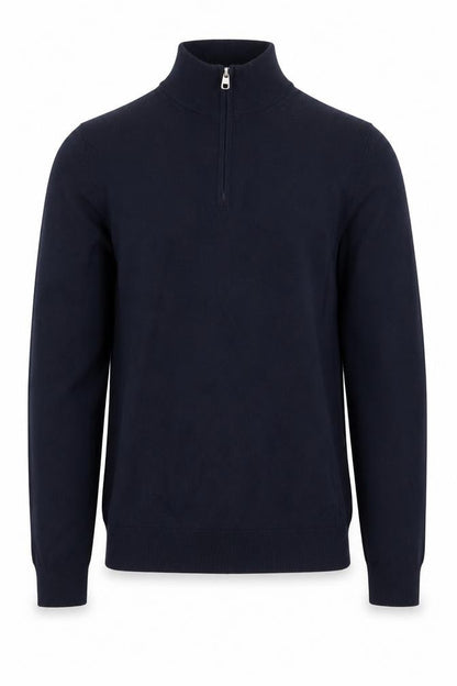 Marks and Spencer Men’s Black Merino Wool 1/2 Zip Jumper Size S