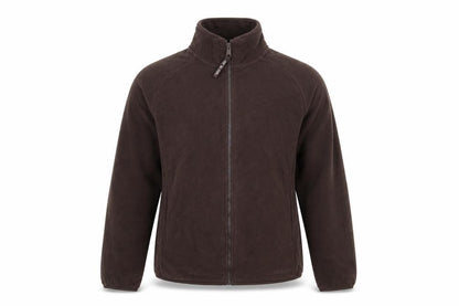 Animal Women Brown Full Zip Fleece Sweatshirt Size 12