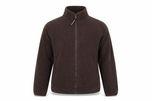 Animal Women Brown Full Zip Fleece Sweatshirt Size 12