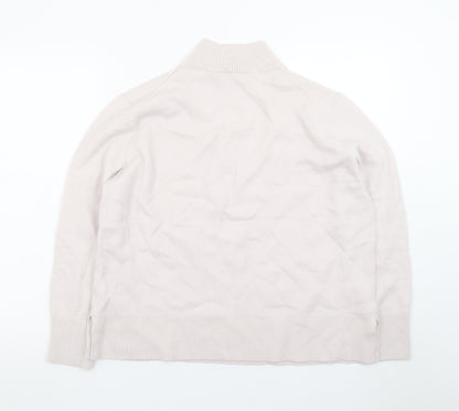 Sportscraft Women Ivory High Neck Merino Wool Jumper XL