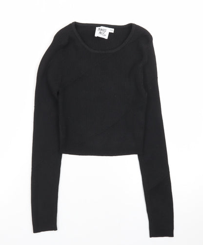 Princess Polly Women's Black Slim Fit Knit Jumper S